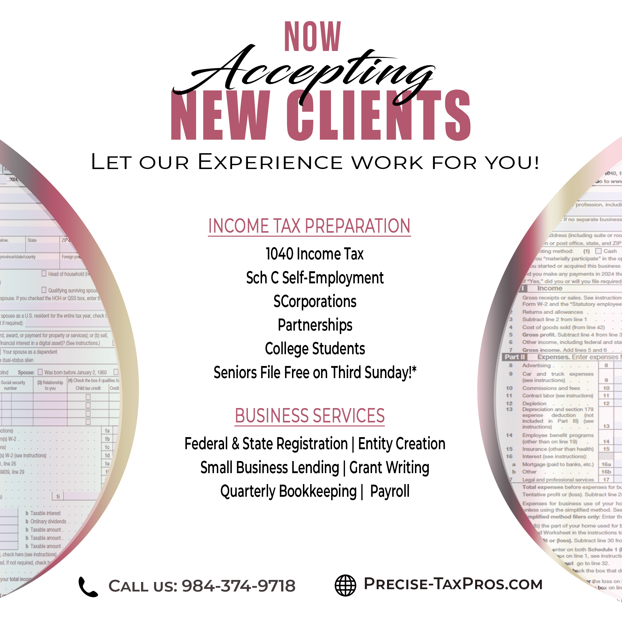 New Clients are Welcome at File My Taxes Today